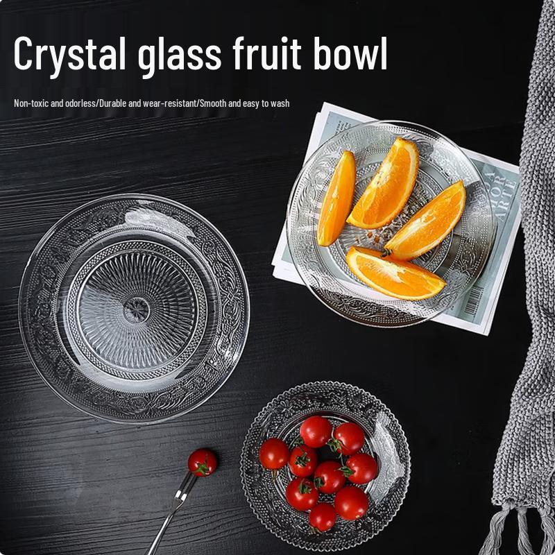 SIFAR European Style Glass Fruit Plate