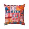 Creative Colorful Oil Painting Landscape Digital printing short plush pillow covers for car sofa office cushion cover home goods