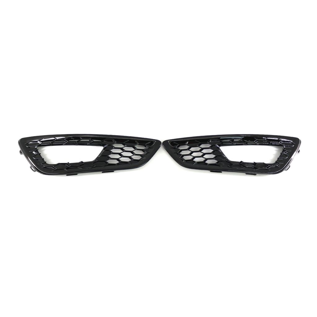 Honeycomb Foglight Foglamp For 2015-2018 Ford Focus MK3 S SE Sedan Front Bumper Fog Light Cover Grill Grille Racing Grills