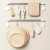 Space-Saving Multi-Purpose Hanging Stainless Steel Clip 4P Silver