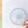 Circle Maker Clear Scale Drawing Plástico Transparente 360 Graus Transferidor Material Escolar