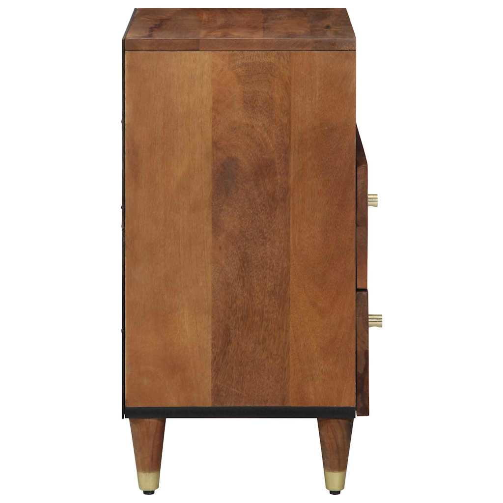 Nightstand Honey Brown 50 x 33 x 62 cm Solid Mango Wood