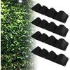 4Pcs 4 Pocket Felt Vertical Wall Garden Planter Plant Grow Bag Reusable Wall Mounted Planting Growing Bag for Flower Vegetable(Black)