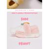 Children's Cotton Slippers In Winter Cartoon Cute Girl Plush Three-dimensional Rabbit, Children's Kindergarten Bag and Slippers