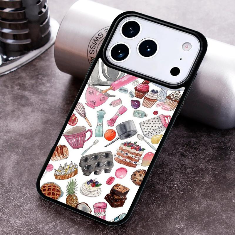 Baking Cook Chef Phone Case For iPhone 17 16 15 14 13 12 11 Pro Max Plus 17Air Soft Silicone Cover