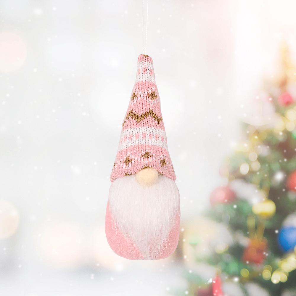 Creative Knitted Rudolph Pendant: Christmas Tree Decoration & Small Hat Ornament