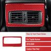 Red Carbon Fiber Car Rear Air Vent Outlet Frame Cover For Toyota 4Runner 10-20