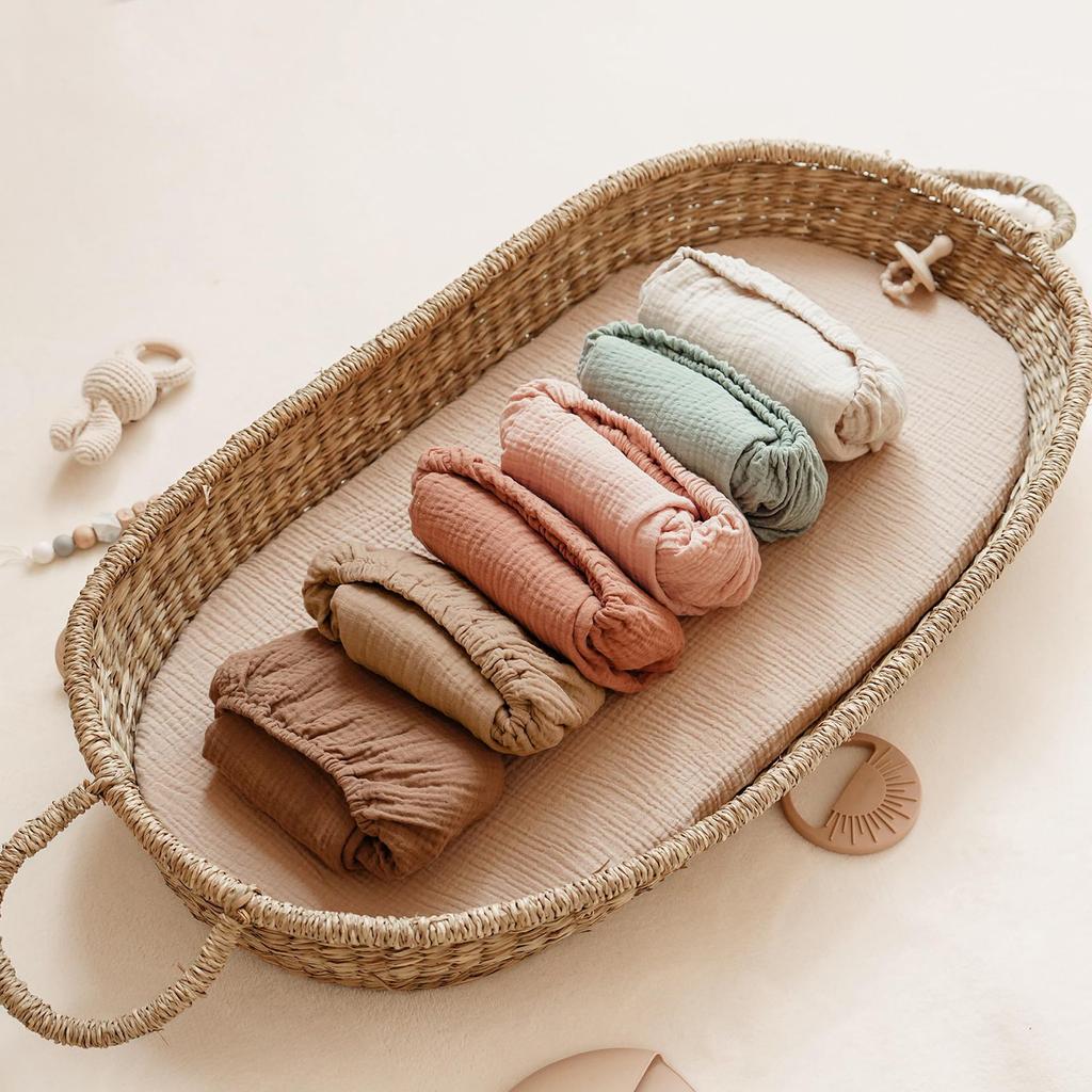 1 buc/2 buc cearșaf de îmbrăcăminte din bumbac pentru cusuță moale, respirabilă, protector de mâneci pentru saltea pentru pătuț, delicat pentru pielea sensibilă