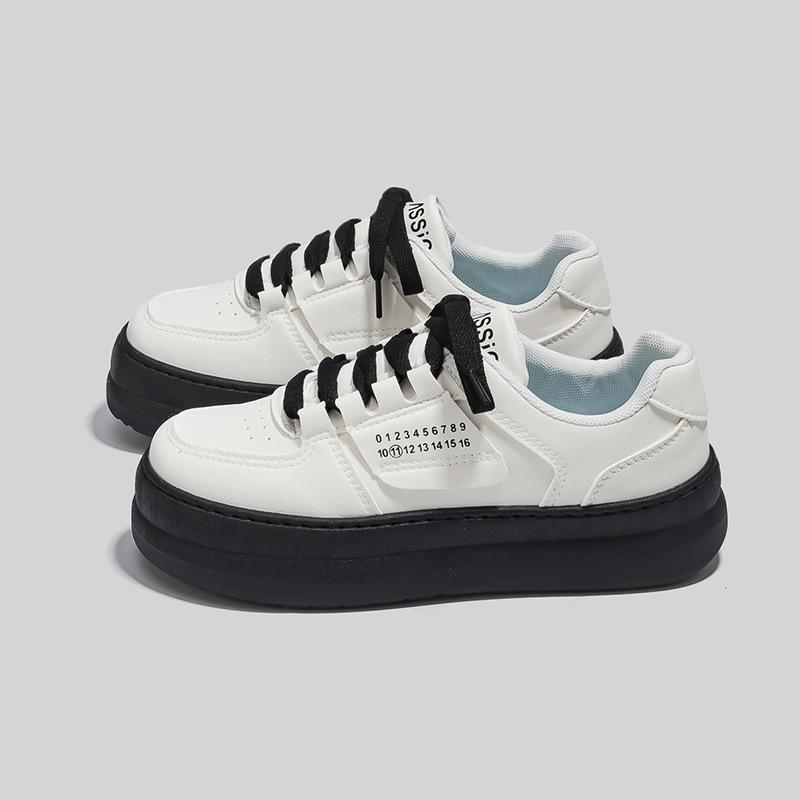 Student Casual Little White Shoes Women's New Thick-soled Heightening Board Shoes Versatile Sports Shoes