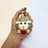Cute Leather Sheep Shape Bag Charm For Backpack Purse Decor Sheep Hanging Ornament For Girls Gift