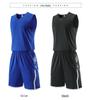 Solid Color Sleeveless Basketball Uniform Set: Vest Style Sports Running Suit