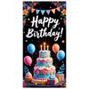 Geburtstags-Hintergrund Ballon-Dekoration Geburtstag Foto-Hintergrund Festliches Geburtstagsbanner Mehrschichtiges Kuchen-Design-Banner Für Hausparty