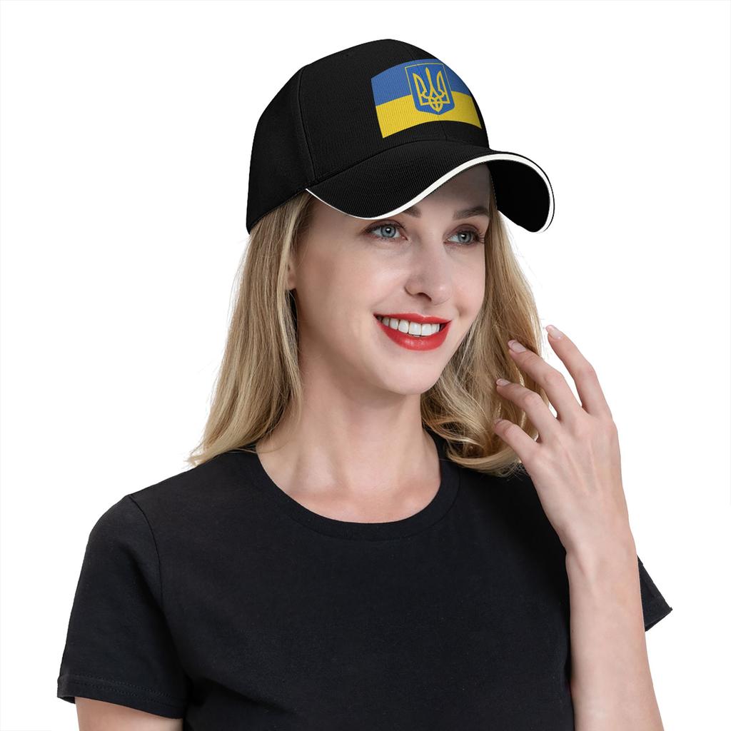 Cappellino da Baseball con Bandiera Ucraina per Uomo Donna, Cappellino Casual da Esterno, Cappello Estivo alla Moda con Protezione Solare, Regolabile