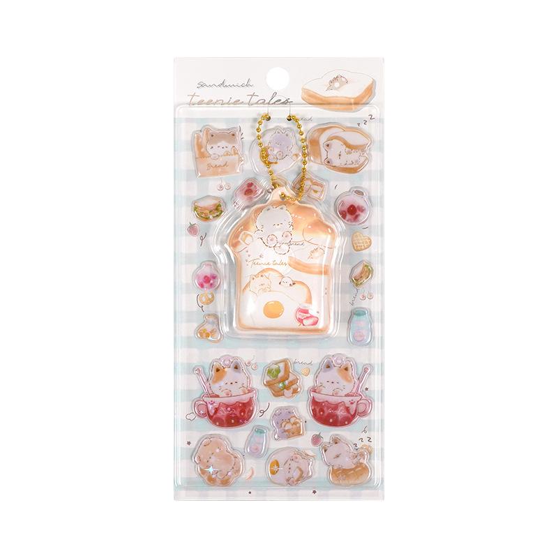 Pinch And Release Cute Animals, Thick Three-Dimensional Sponge Bubble Stickers, Children'S Stress Relieving Toy Stickers