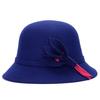 Women Hat Eye-catching British Style Faux Wool Vintage Felt Bowler Women Hat for Autumn