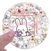 60Pcs Cute Bunny Graffiti Stickers Suitcase Water Cup Stationery Mobile Phone Scooter Laptop Refrigerator Decoration Diy Decals