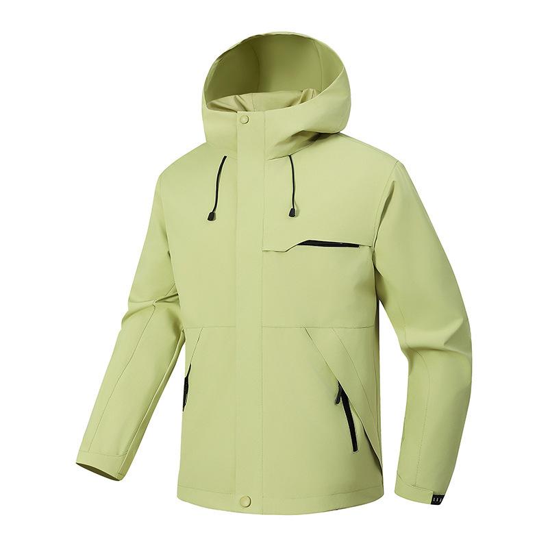 Shock Jacket for Men and Women Spring and Autumn Thin Casual Jacket Waterproof Windproof Detachable Sports Hooded Jacket Travel Clothing