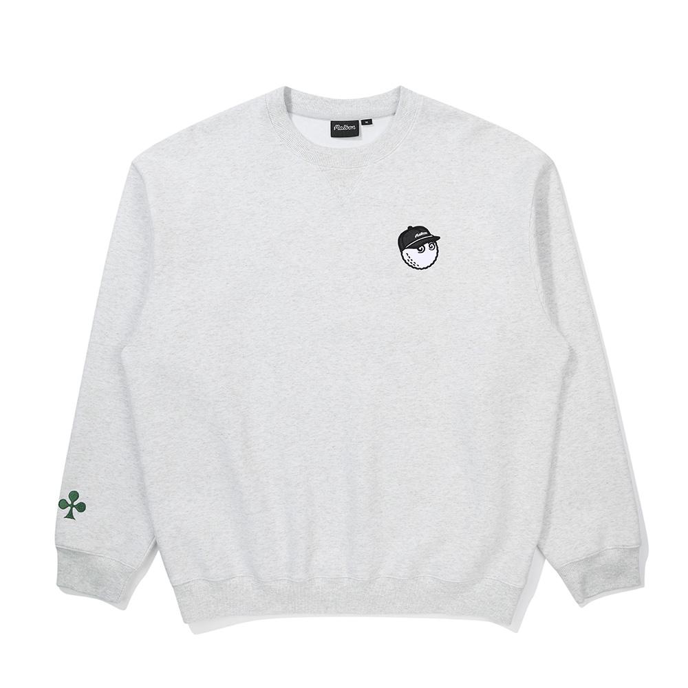 MALBON GOLF King Of Club Round Sweatshirt Melange Gray (Man)