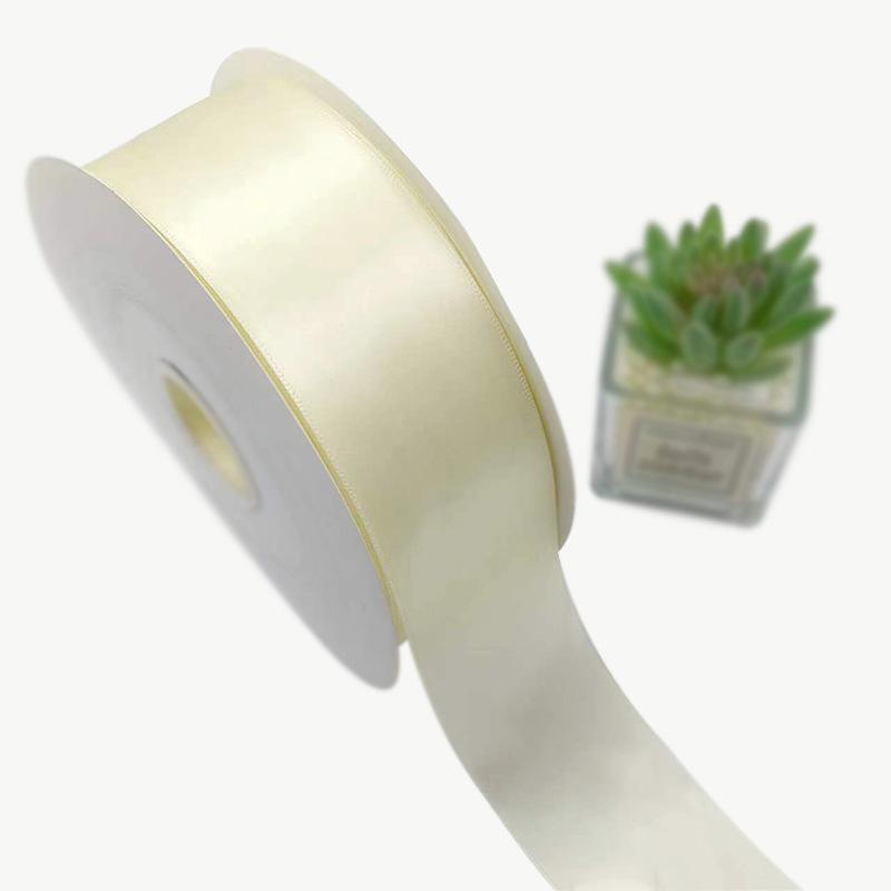 Milky White Polyester Ribbon for Gift Packaging (0.6-5cm)