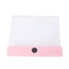 Flat Book Light Clear Rechargeable with 3 Colors Timer Dimmable Night Reading Doodleable Panel Plate Lamp Full Page Pink