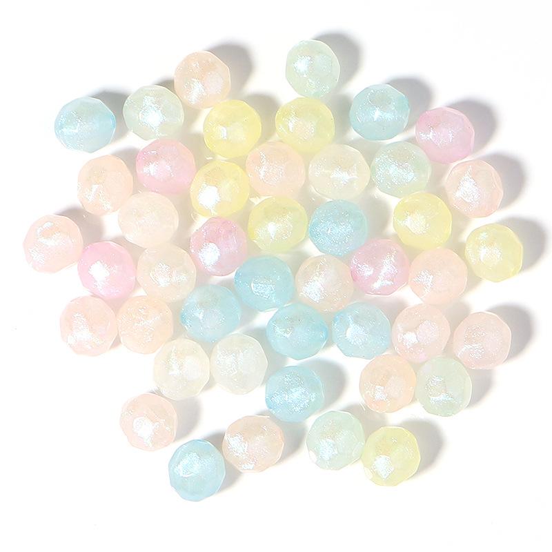 Acrylic Translucent Candy Color Heart & Star Beads, 100 Pieces/Pack, DIY Bracelets Small Pendants.