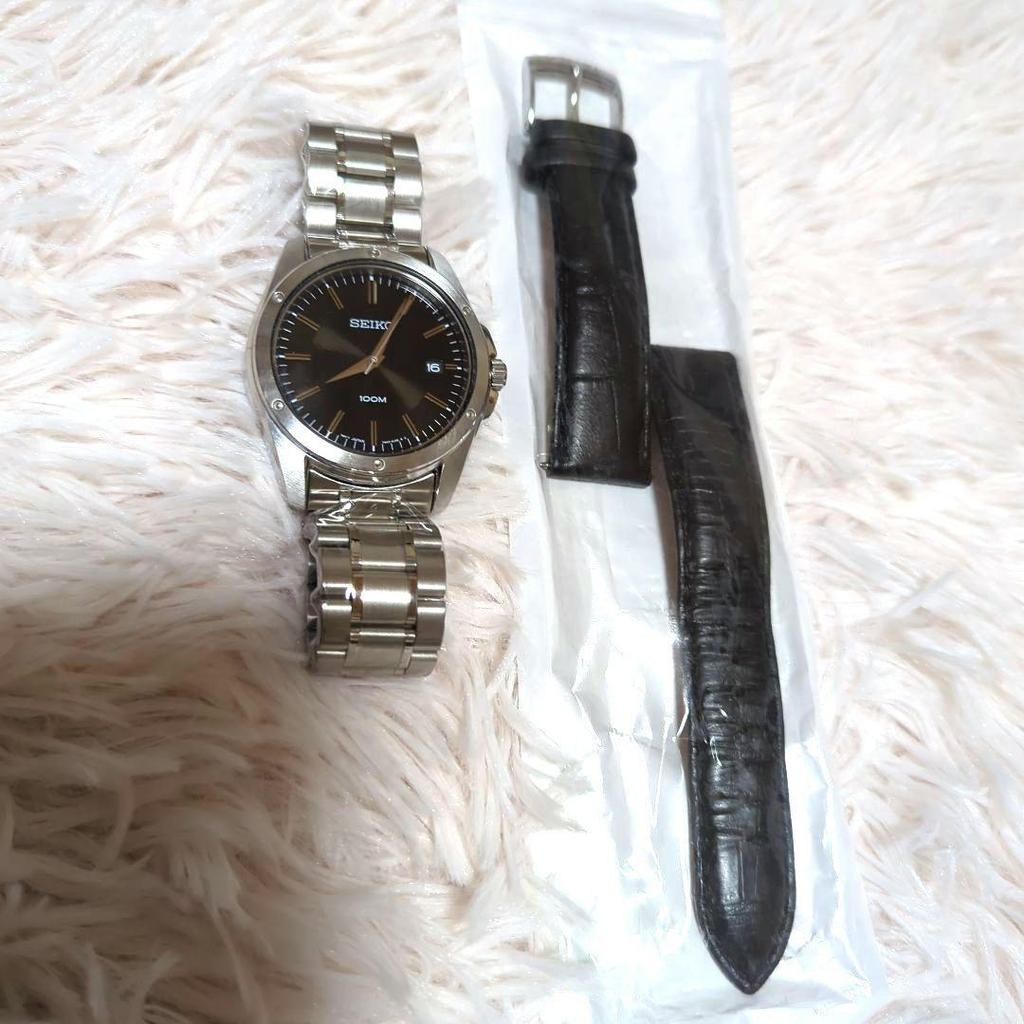 [USED] Battery: SEIKO Quartz Watch / Black Dial / 10 ATM Water Resistance / 7N43-0AR0