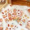 10Pcs Cute Cartoon Capibala Print Stickers Notebooks Water Bottles Suitcases Kid Stickers Decorative Roll Sticker Seal Sticker