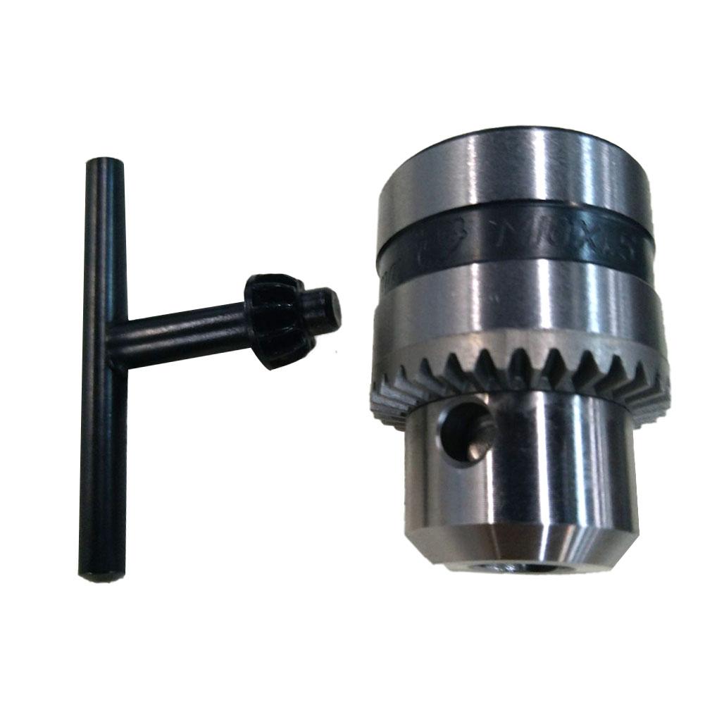 Electric Drill Chuck Angle Grinder Drill Chuck with Chuck Key Self-locking Iron Collet Threaded Clamp Electric Drill Power Tools