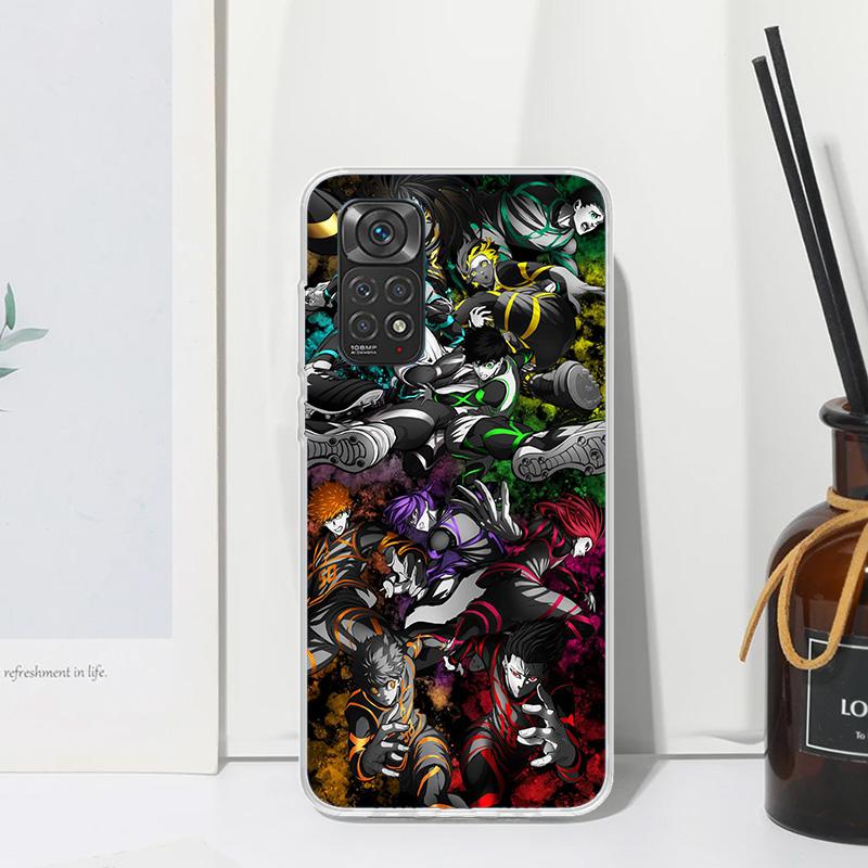 Blue Lock Football Anime Phone Case For Xiaomi Redmi Note 15 13 14S 14 Pro Plus 12S 11S 10S 12 11E 10 11T Art Fundas Back Cover