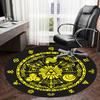 1pc Mystic Symbolism Round Carpet, Made of Polyester,Perfect for Decorating Office Chairs, Living Rooms,fplt085