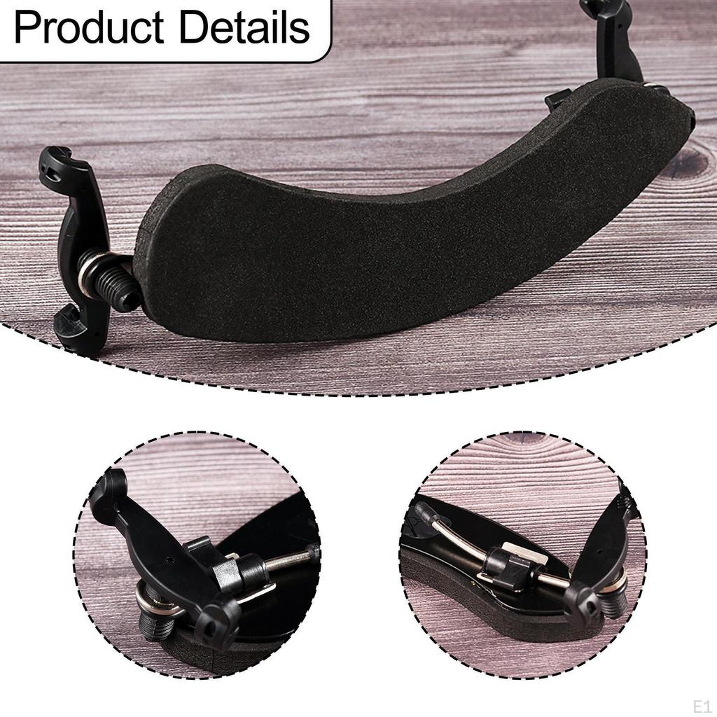 Violin Shoulder Rest Black Easy To Use Thickened Musical Instrument Accessory Pad for