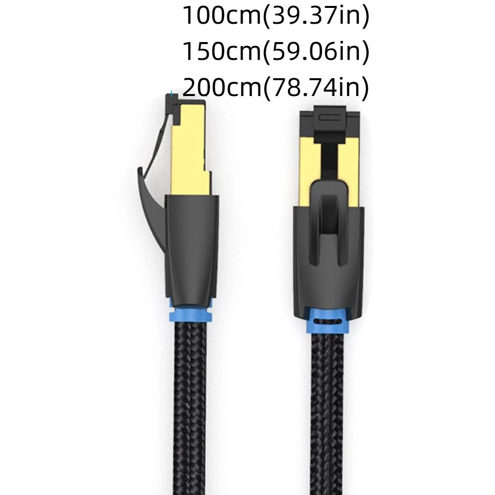 Double Shield Ethernet Extension Cord Durable Cat 8 Patch Cable CAT8 Ethernet Cable  Indoor&Outdoor