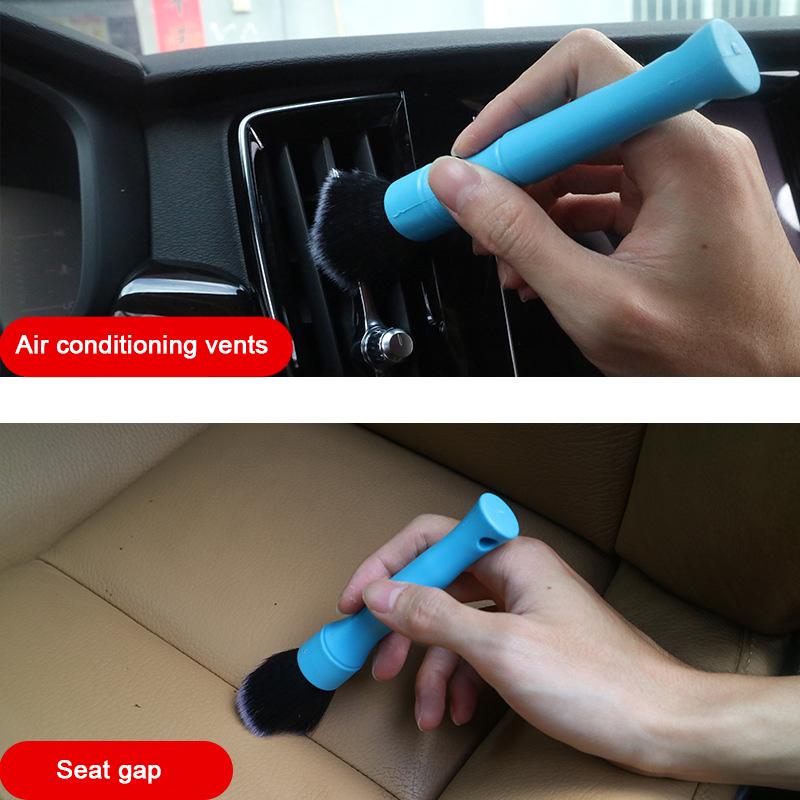 Car Detailing Brush Soft Bristle Brush Auto Wash Accessories Gap Cleaning Tools Vehicle Interior Air Conditioner Supplies