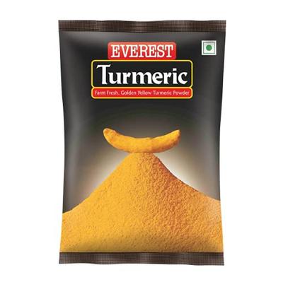 EVEREST Kurkuma w Proszku 500 Gram Opakowanie 1 Premium Indyjska Przyprawa Do Gotowania i Doprawiania Potraw