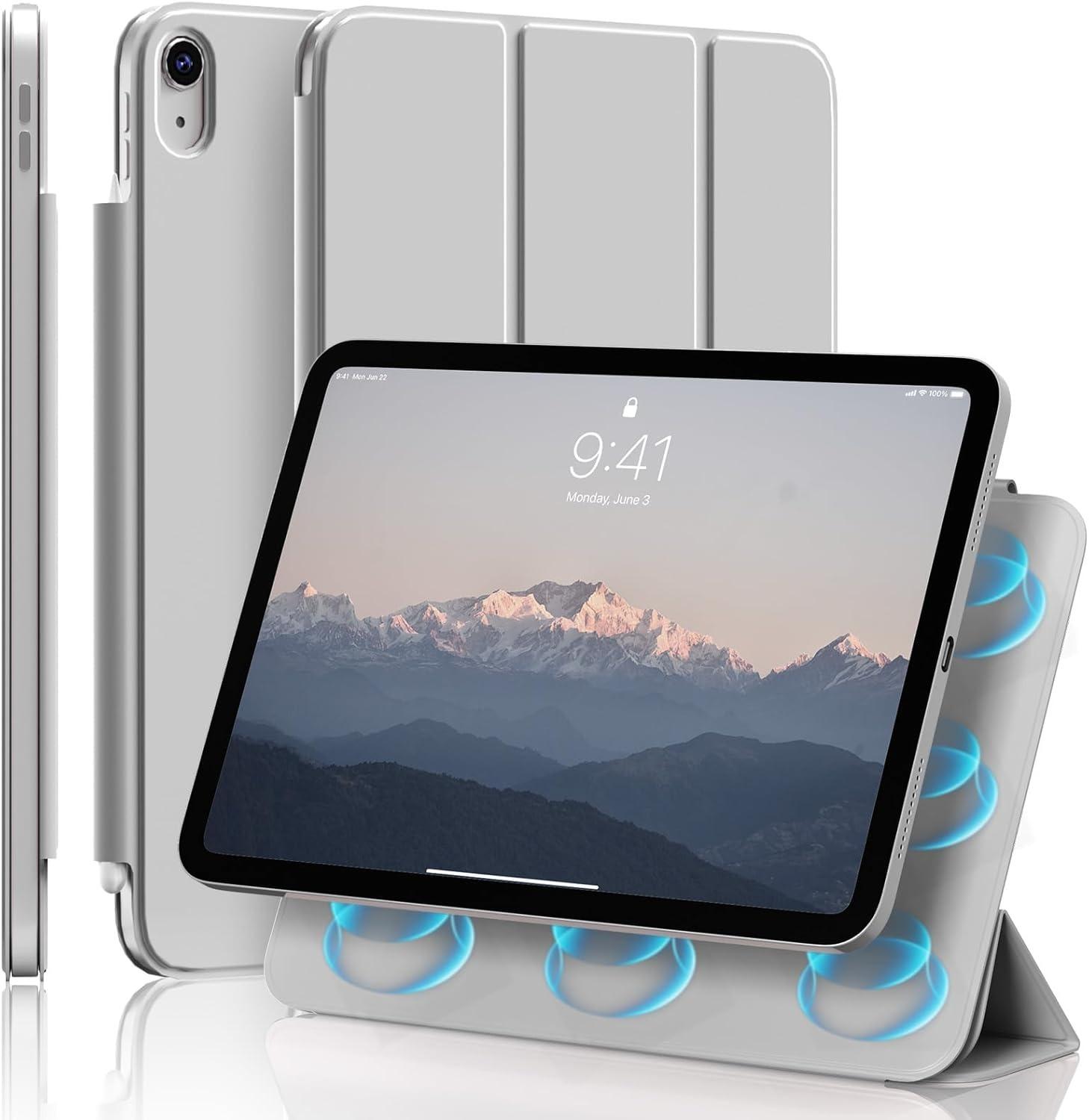 ZOYU voor iPad A16 10/11e Ultra-Slank & Licht, Sterke Magnetische Bevestiging Hoes, iPad Pro 11 12.9 Air 4/5e 11/13 Mini 6/7e Cover iPad Mini Pro 2024