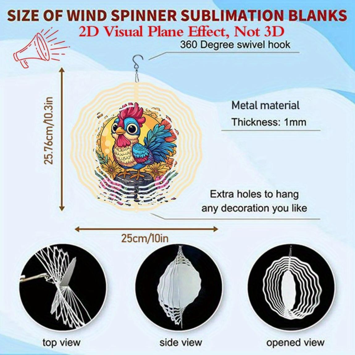 

Floral Rooster Wind Chime with Mandala Pattern 360 Degree Rotating Hook for Garden Lawn Outdoor Decor No Electricity Needed Gift 01A