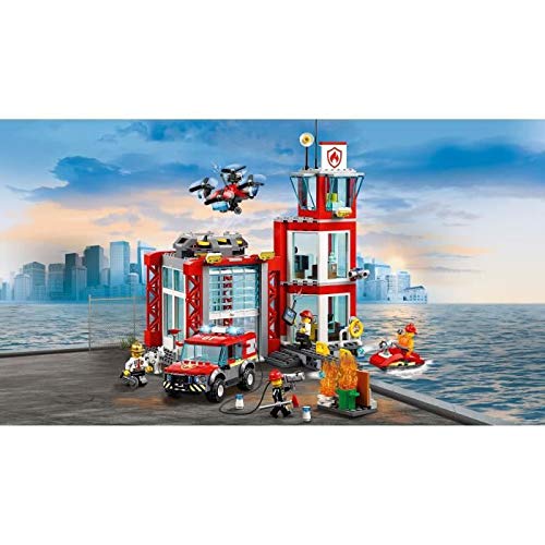 LEGO City Fire Station 60215 Building Blocks Toy for Boys and Cars