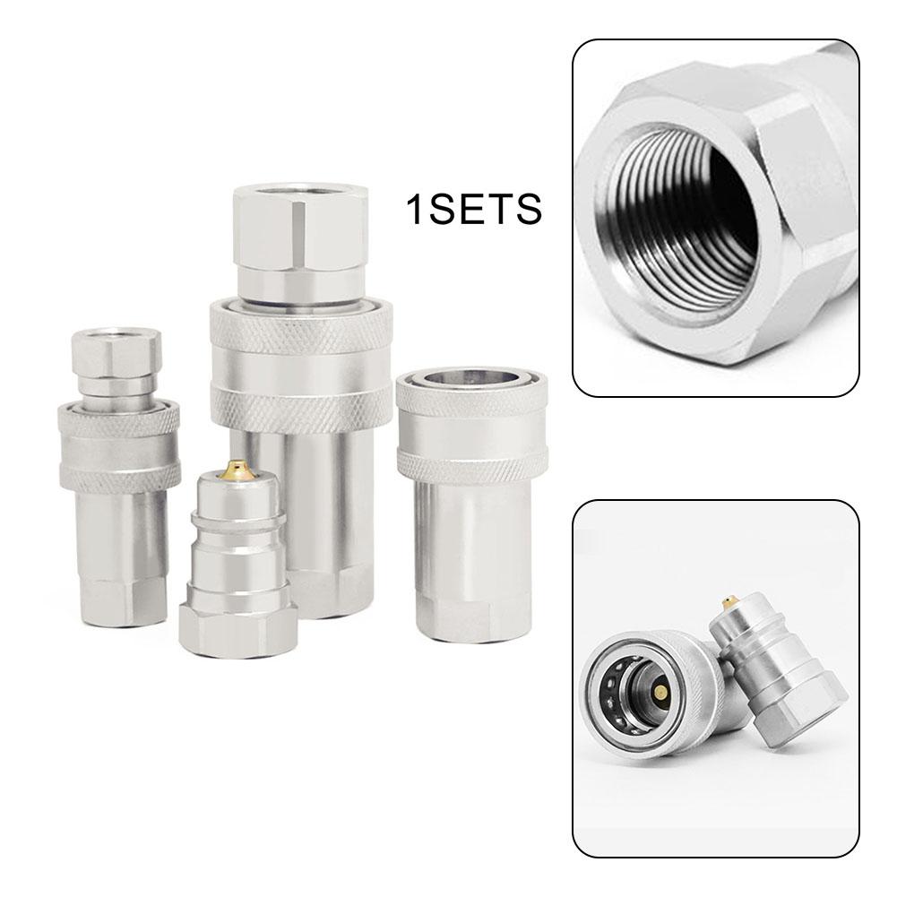 1 Set Release Fitting Carbon Steel Internal Thread Pneumatics
