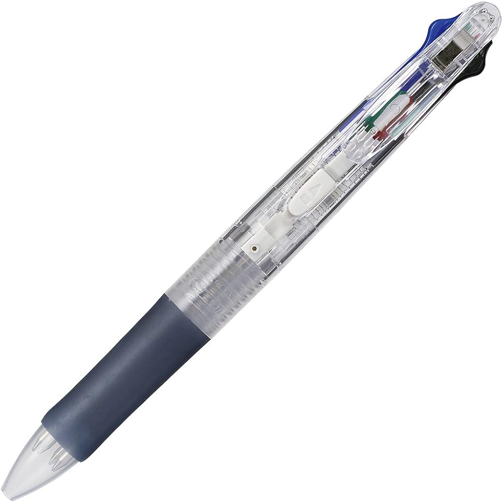 Zebra 4 Color Ballpoint Pen Clip-on G4C Transparent 10-pack B-B4A3-C