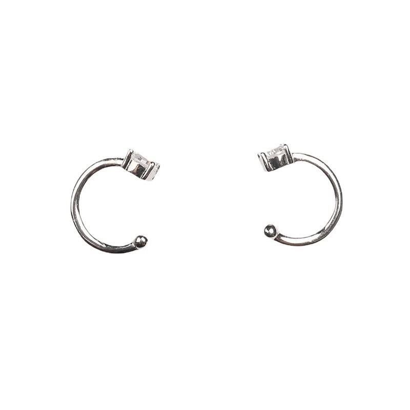 Geometric Ear Clips Without Ear Piercings for Women's Summer New Style Simple Earrings Niche Design Ear Hooks