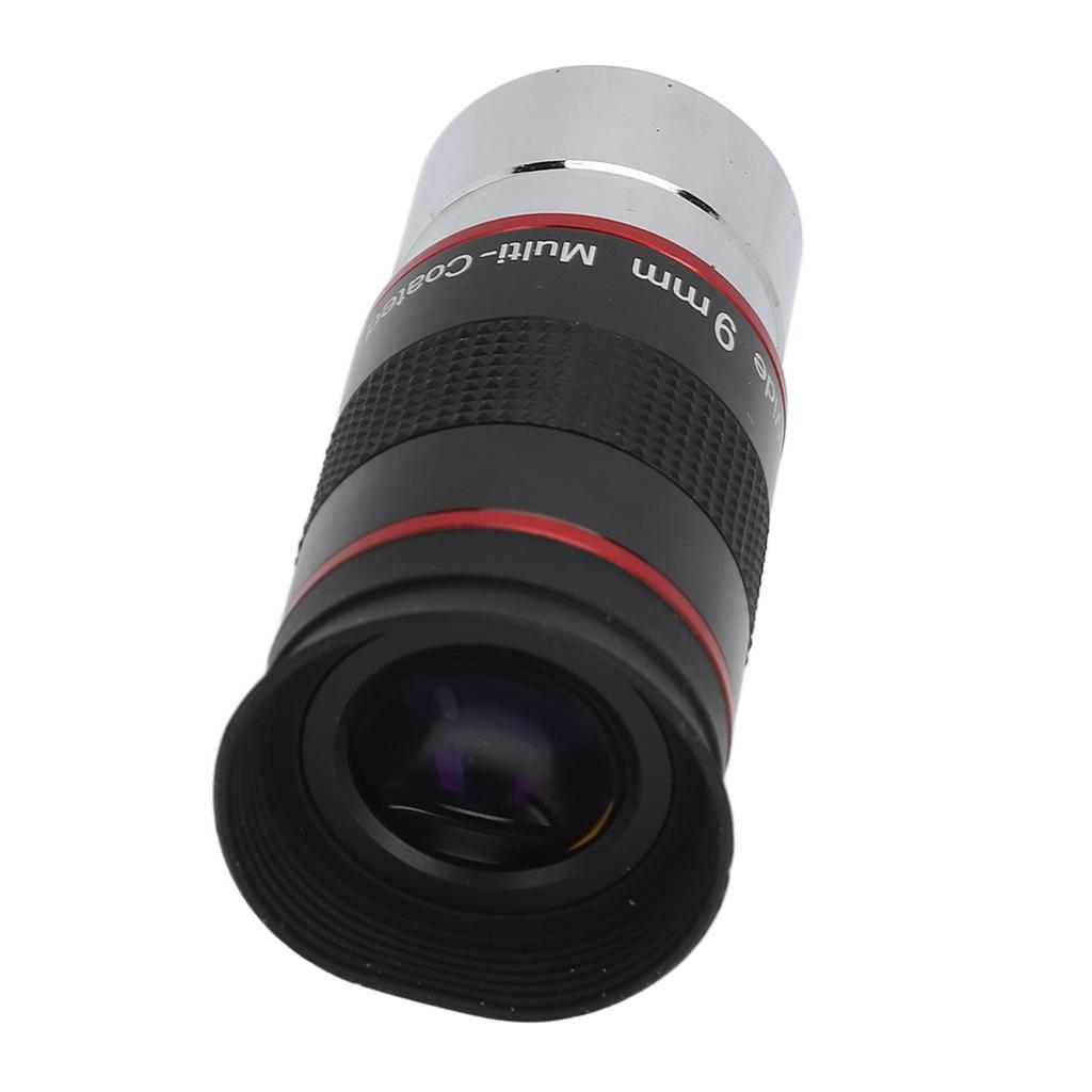 1.25 Inch 9mm Telescope Eyepiece Aluminum Alloy Optical Glass 68 Degree Wide Angle Eyepiece for Astronomy Telescope Accessory