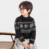 Boys' Winter Fair Isle Snowflake Round Neck Sweater