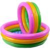 Inflatable Kiddie Pool Blow Up Kiddie Paddling Pool 47.2" X 11.8" Portable 3 Ring Baby Children Water Swimming Pool for Infants Kids Round Pools for