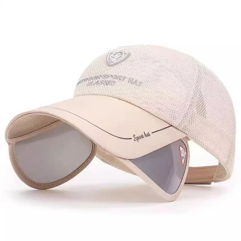 Duck Cap Letters Outdoor Visor Breathable Fishing For Men Summer Protection Sun