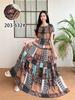 Off-Shoulder One-Neck Cotton Silk Dress Children's Summer Dress Bohemian Island Vacation Dress Travel Beach Dress