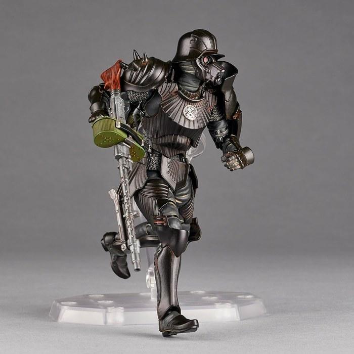 Kaiyodo Takeya-shiki Jizai Okimono Protect Gear "34-shiki Special Increased Armor" Black Ver. Approx. 150mm tall, 1/NS scale, PVC & ABS,
