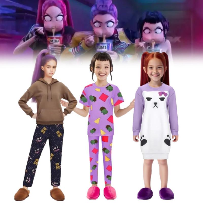 Kpop Hunters Demon Rumi Mira Zoey Cosplay Costume Pajamas Halloween Gift Party