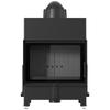 Steel Fireplace KRATKI FLOKI S 8 kW Ø 160 Black Thermotec Lining