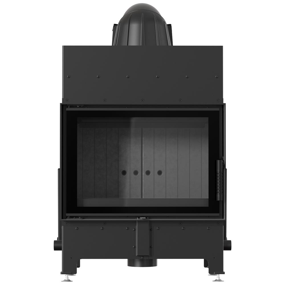 Steel fireplace KRATKI FLOKI S 8 kW Ø 160 black thermotec lining