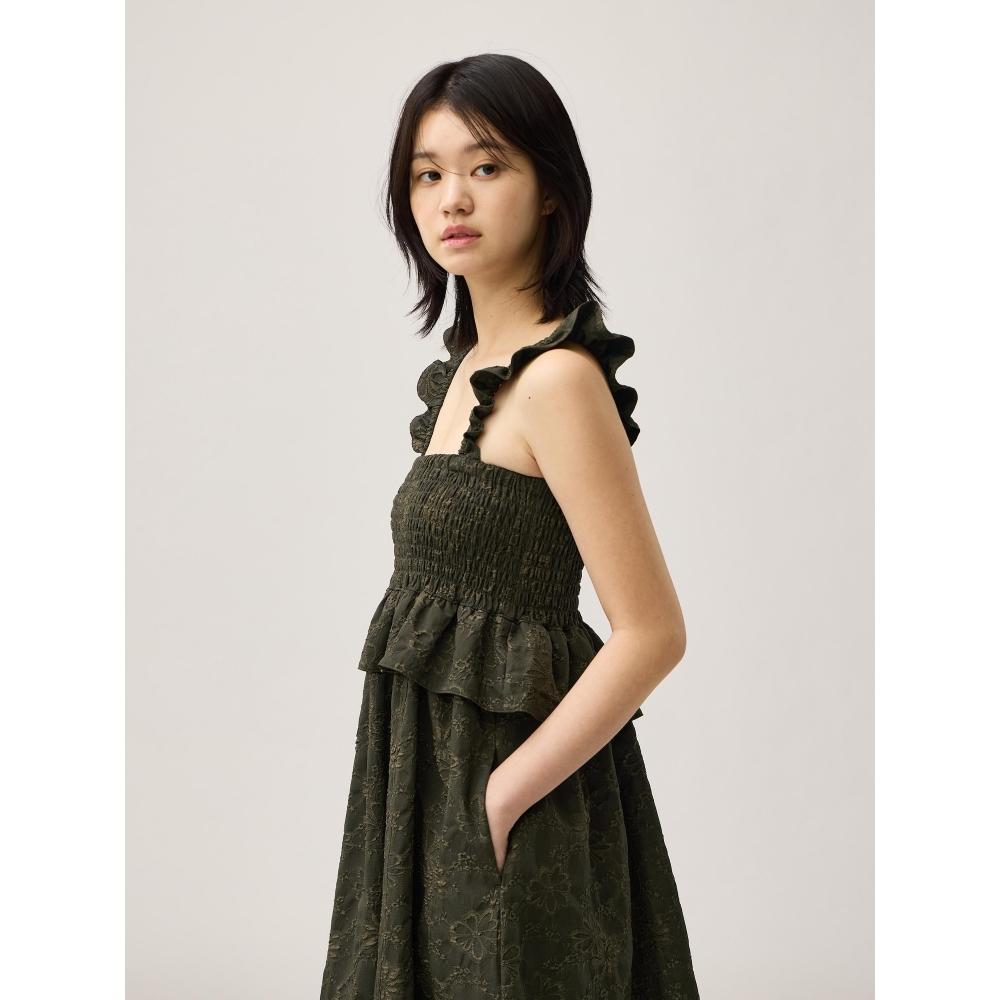 GU by Uniqlo Smocking Dress By Rokh